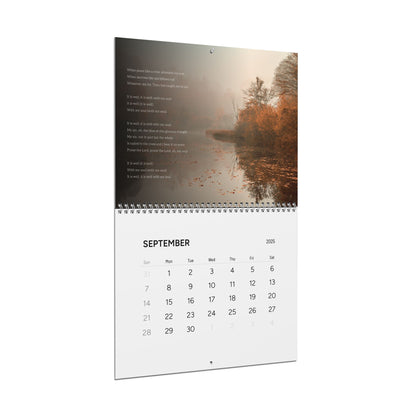 Calendar 2025 Landscapes with Hymn Lyrics