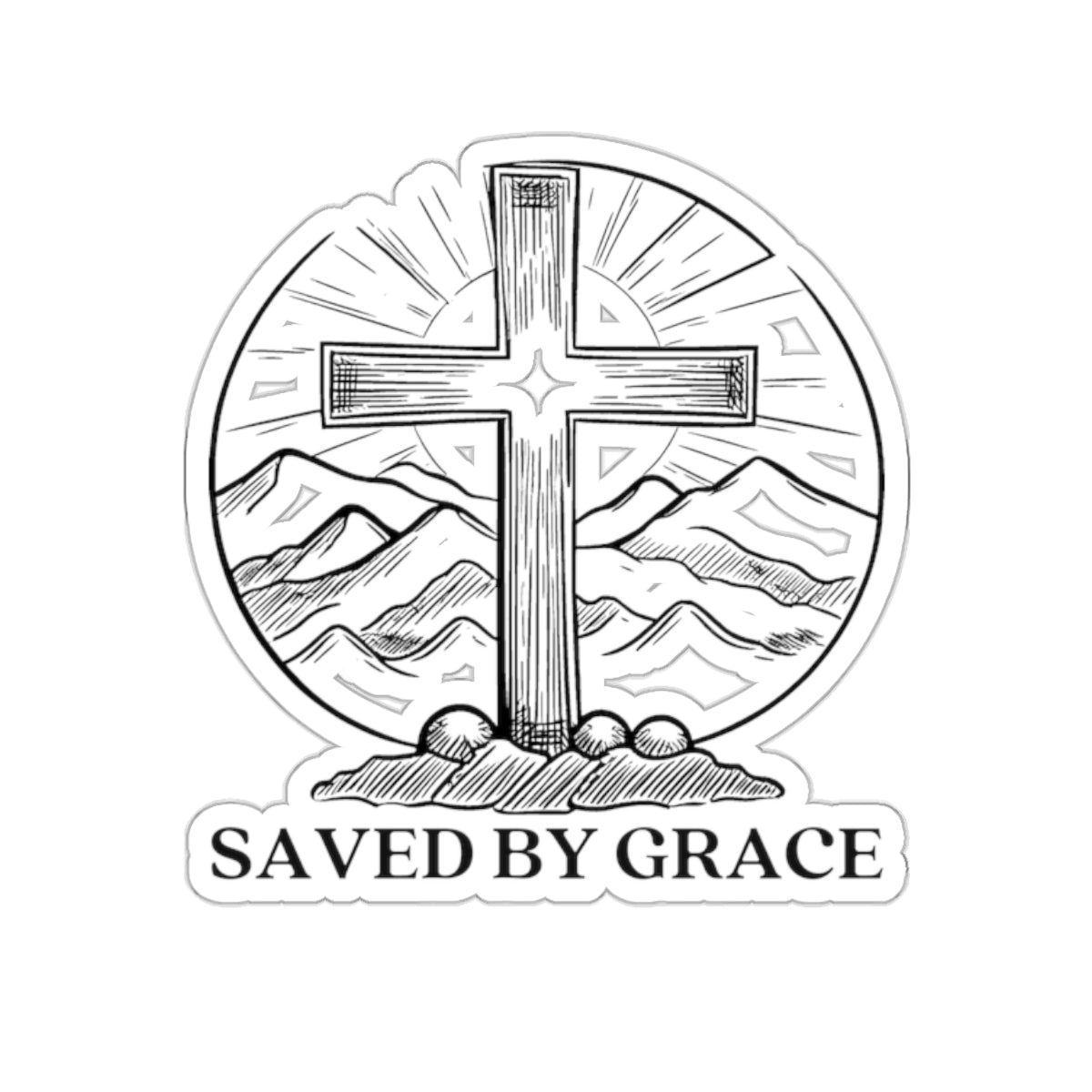 Saved By Grace Sticker