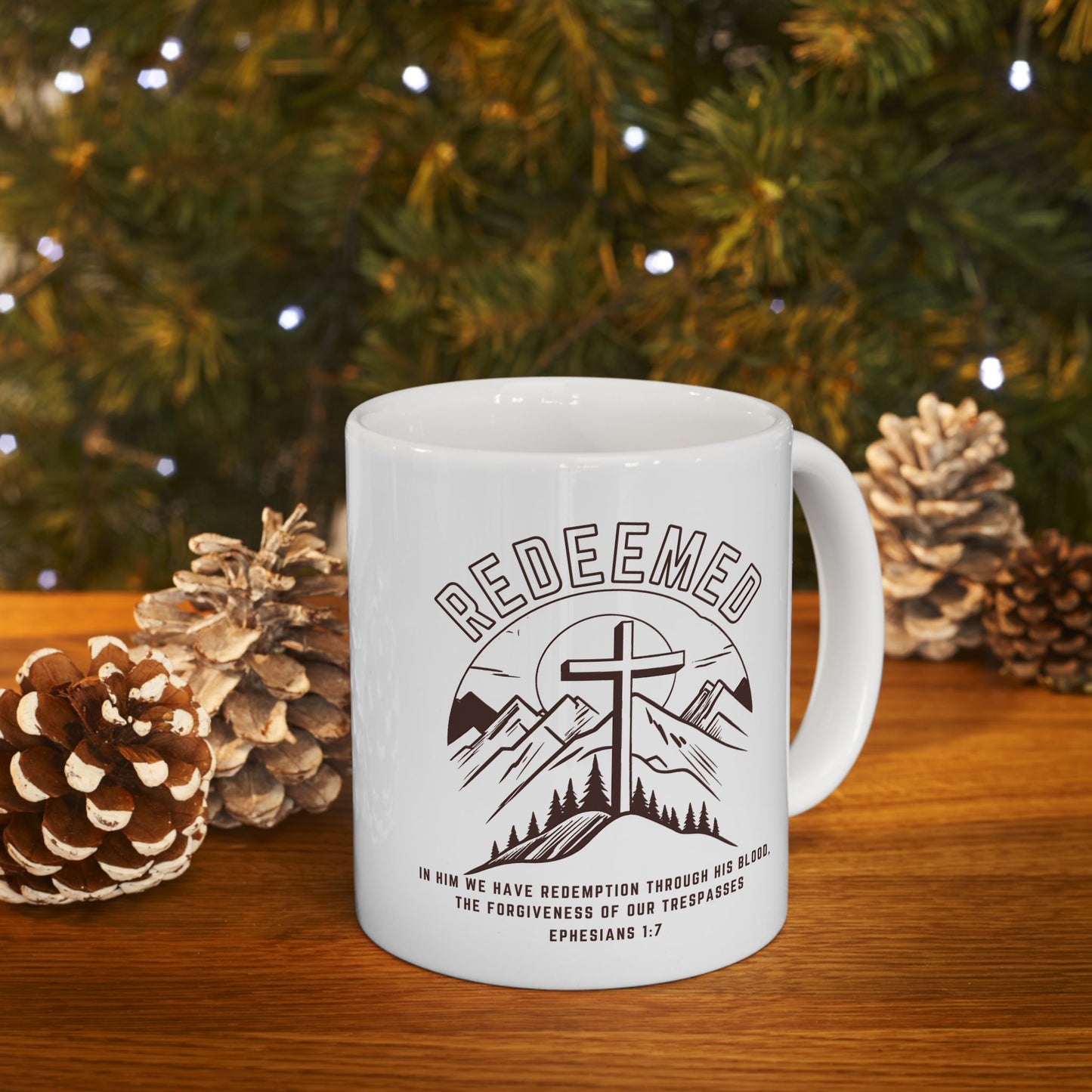 Redeemed with Cross Mug