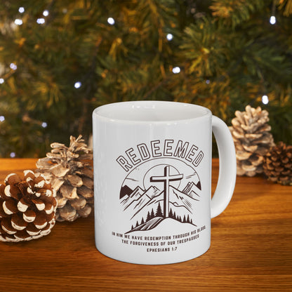 Redeemed with Cross Mug