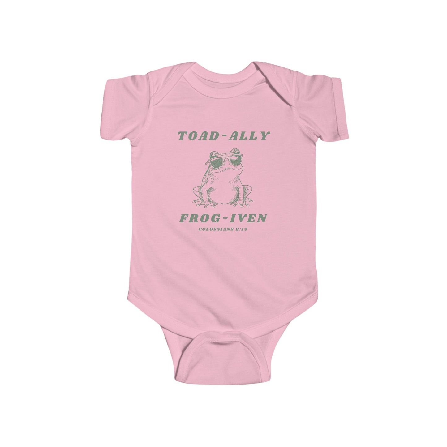 Toad-Ally Frog-iven Infant Onesie