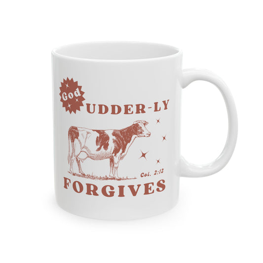 God Udder-ly Forgives Mug