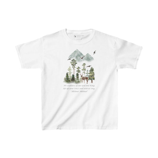 All Creatures of our God and King Kids Shirt