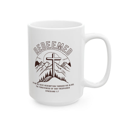 Redeemed with Cross Mug