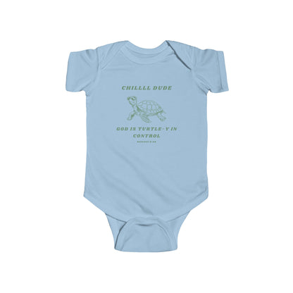 God is Turtle-y in Control Infant Onesie