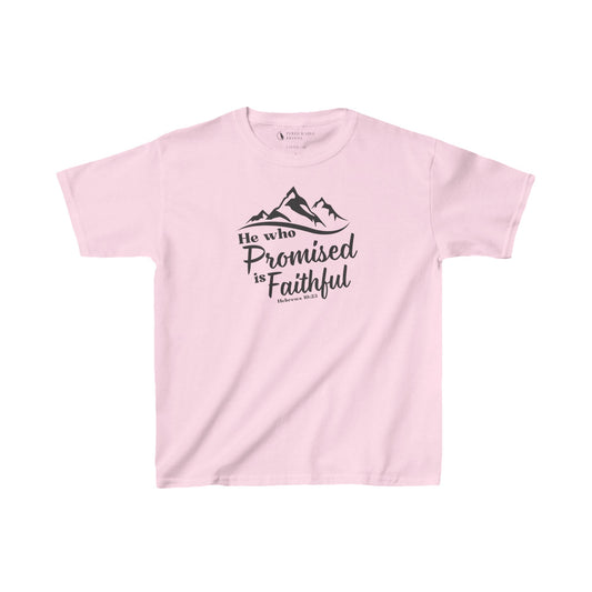 He Who Promised is Faithful Kids Shirt