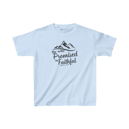 He Who Promised is Faithful Kids Shirt