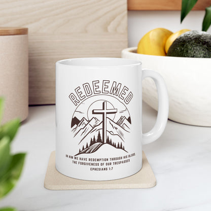 Redeemed with Cross Mug