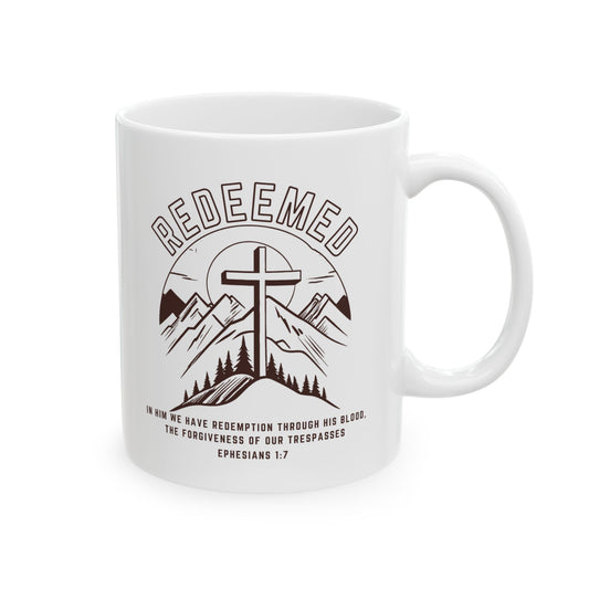 Redeemed with Cross Mug