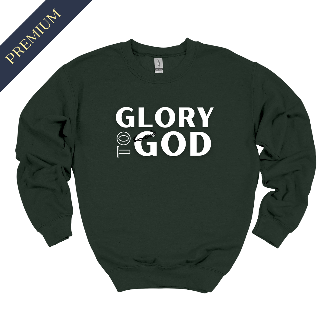 Premium Glory to God Christian Sweatshirt