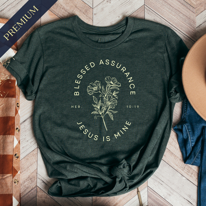 Premium Blessed Assurance Christian Shirt