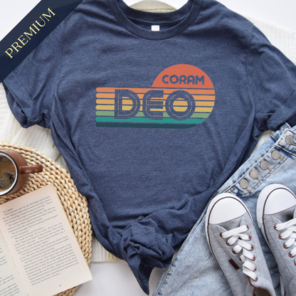 Retro Coram Deo Premium Christian Shirt