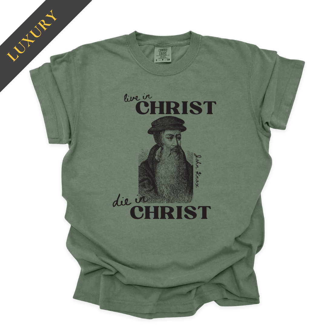 Luxury Live in Christ, Die in Christ Christian Shirt