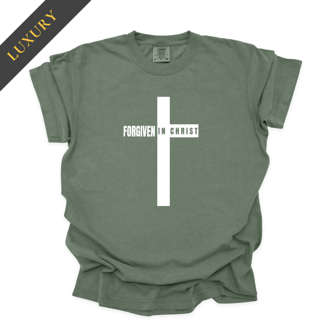 Luxury Forgiven in Christ Christian Shirt