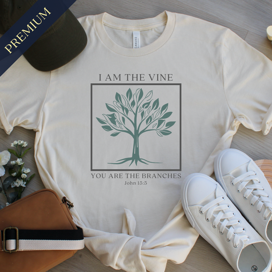 Premium I Am The Vine Christian Shirt