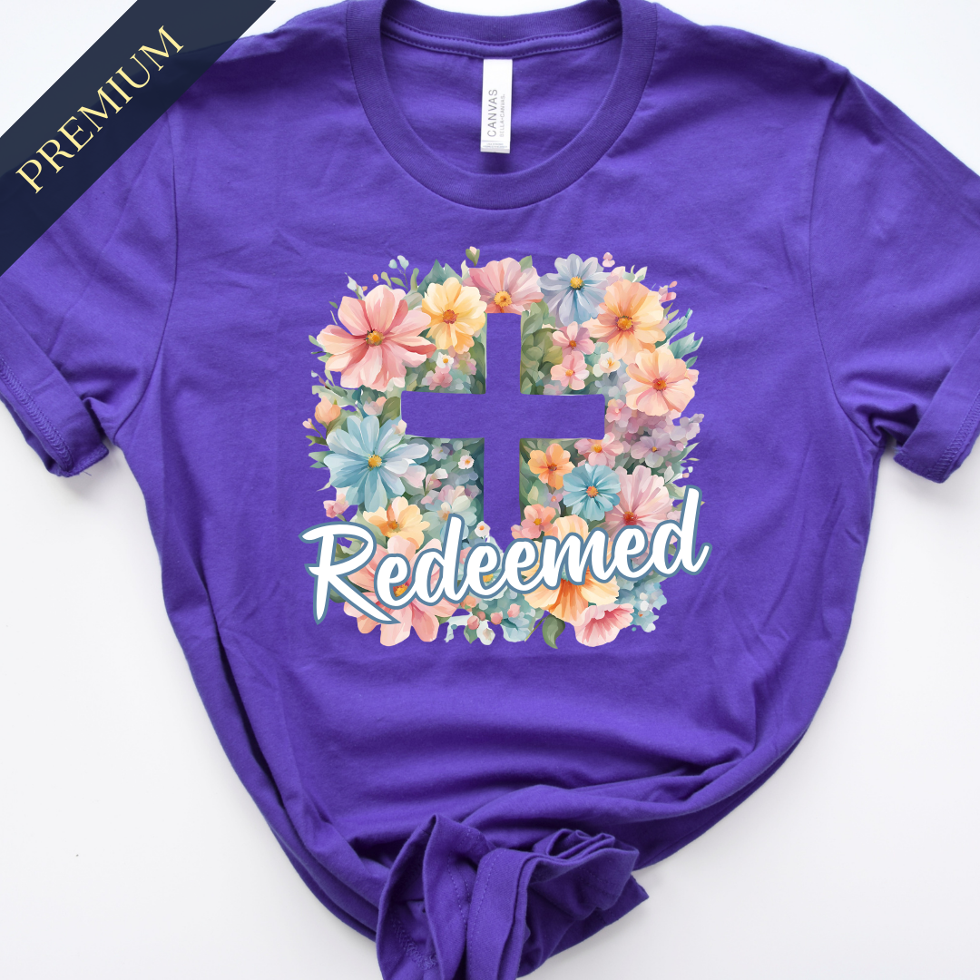 Premium Floral Redeemed Christian Shirt