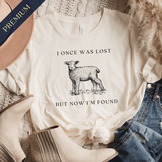 Premium I Once Was Lost Christian Shirt