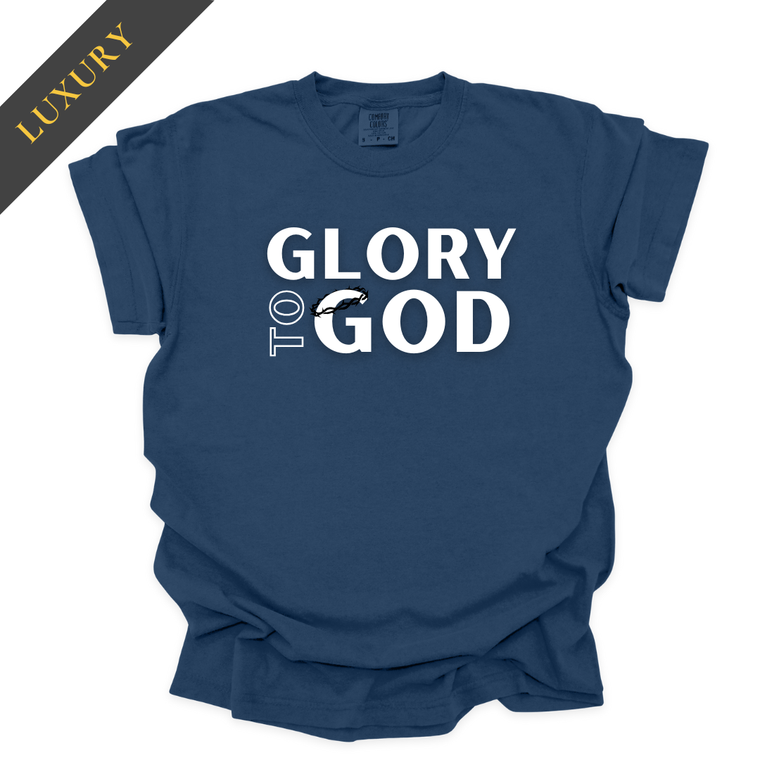 Luxury Glory to God Christian Shirt