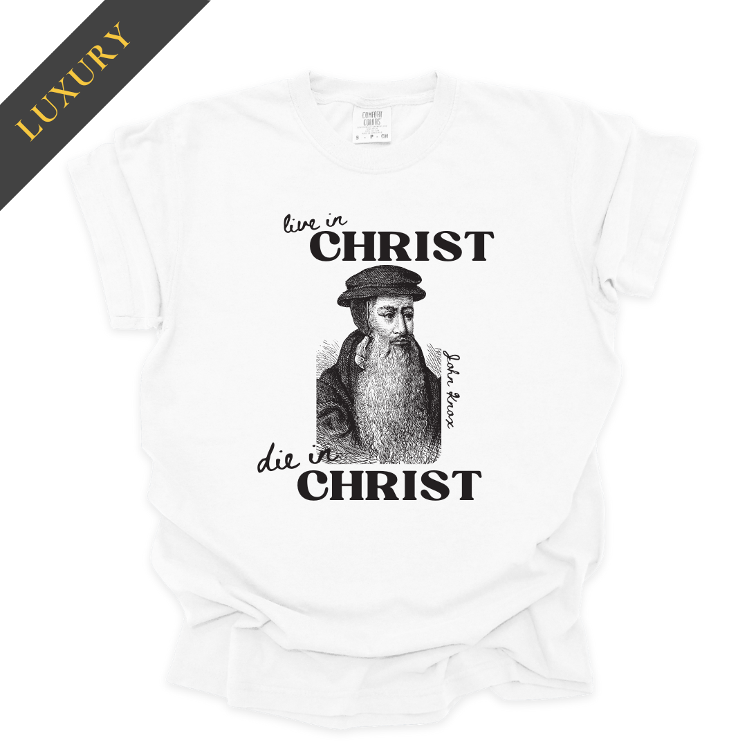 Luxury Live in Christ, Die in Christ Christian Shirt