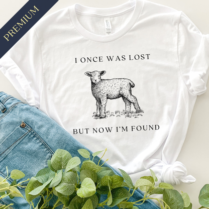 Premium I Once Was Lost Christian Shirt