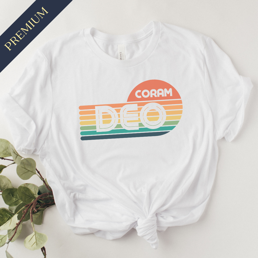 Retro Coram Deo Premium Christian Shirt